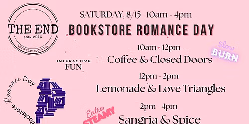Bookstore Romance Day @The End! 