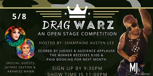 Drag Warz Open Stage Competition