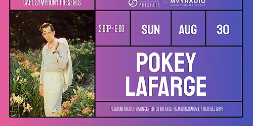 MVY Radio + Cape Symphony Presents: Pokey LaFarge (Solo)