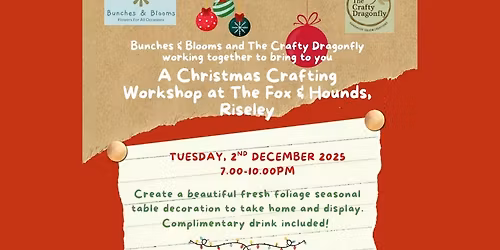 Christmas Fresh Table Decoration Workshop 