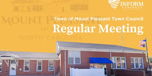 Town of Mount Pleasant Town Council Regular Meeting