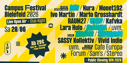 CAMPUS FESTIVAL BIELEFELD 2026
