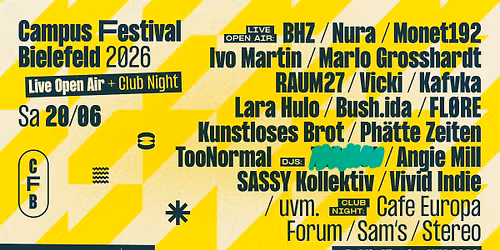 CAMPUS FESTIVAL BIELEFELD 2026