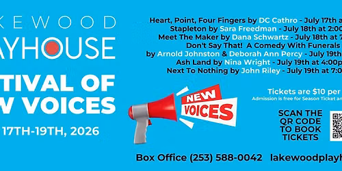 Festival Of New Voices 2026 - Lakewood Playhoue