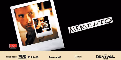 Memento (MA 15+) PRESENTED IN 35MM FILM