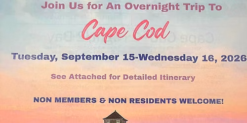 End of Summer Trip Cape Cod
