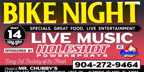Bike Night At Mr. Chubby's Wings Fleming Island! 
