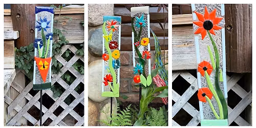 Majestic Fused Glass Garden Stake Workshop - Garden City