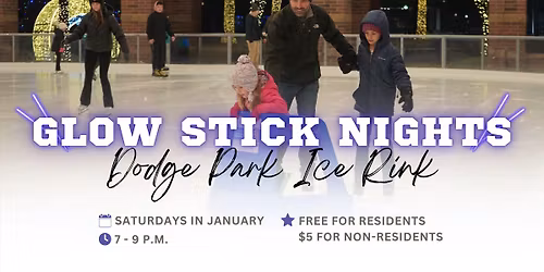 Glow Stick Nights at the Dodge Park Ice Rink