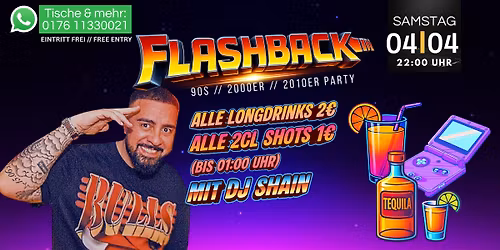 FLASHBACK PARTY – 90s / 2000s / 2010s