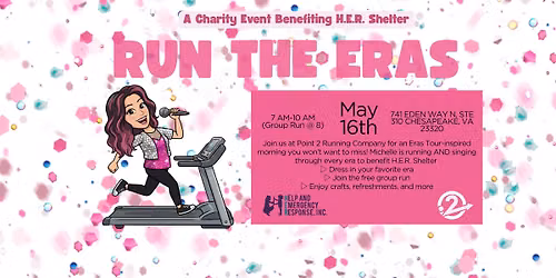 Michelle Runs the Eras: Benefiting H.E.R. Shelter