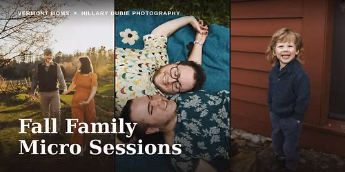 VT MOMS X Hillary Dubie Photography Fall Family Micro Sessions