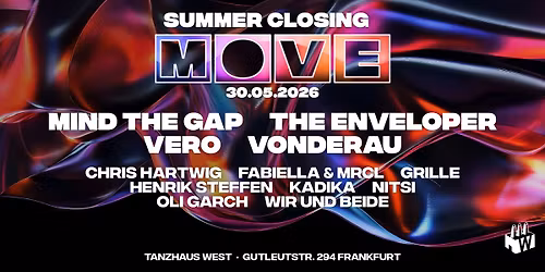 MOVE Summer Closing 30.05.2026 @Tanzhaus West
