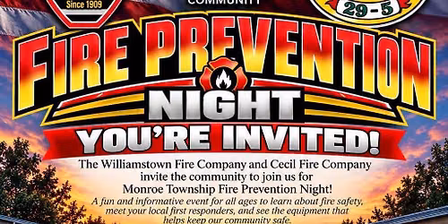 Monroe Township Fire Prevention Night!!