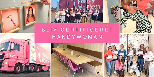 Bliv Certificeret Handywoman - Et DIY-kursus for kvinder, Odense - Pink Handywomantruck On Tour