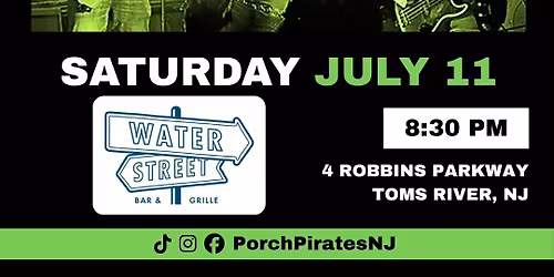 Porch Pirates LIVE at Baker\u2019s Water Street Bar & Grill
