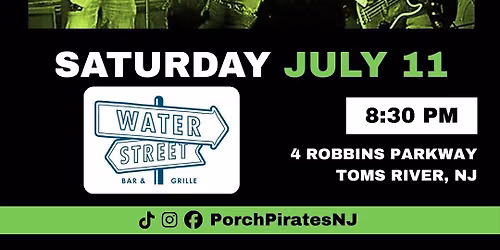 Porch Pirates LIVE at Baker\u2019s Water Street Bar & Grill 