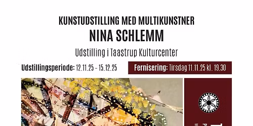 Gratis fernisering Multikunstneren Nina Schlemm