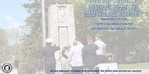 Town of Amherst Veterans Committee Memorial Day Ceremony