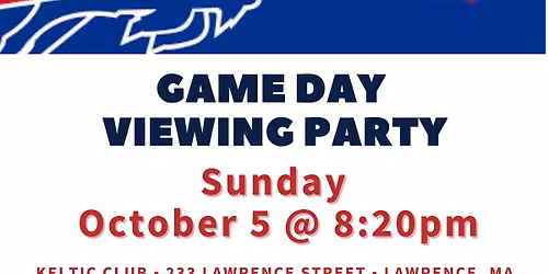 Pats vs Bills Viewing Party