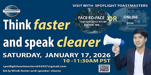 Think Faster and Speak Clearer