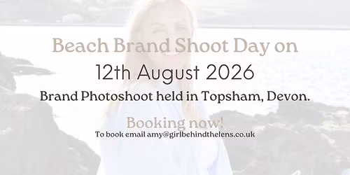 Brand Beach Photoshoot in Topsham, Devon