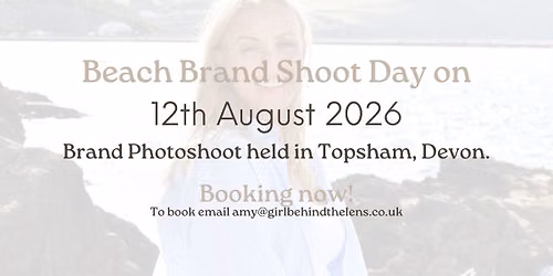 Brand Beach Photoshoot in Topsham, Devon