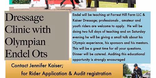Dressage clinic with Olympian Edel Ots