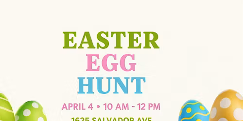 Easter Egg Hunt at NVUU April 4th from 10am-12pm with the Easter Bunny