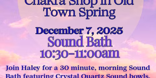 Morning Sound Bath\/Meditation