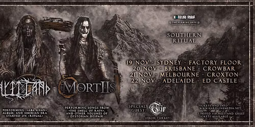 NYTT LAND + MORTIIS + TiR - Southern Ritual - Ed Castle - Adelaide - Sun Nov 22