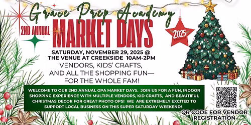Grace Prep Market Days