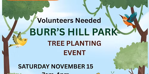 BURR'S HILL PARK Tree planting event