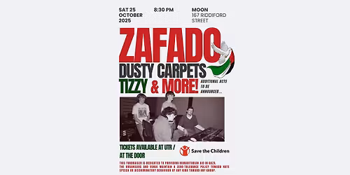 Save the Children Fundraiser feat. Zafado, Dusty Carpets, Tizzy & more