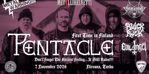 Pentacle (Hol), Vitriolic, Black Rock, Evil Angel @ Fuusio \/ Nirvana, Turku 7.11.
