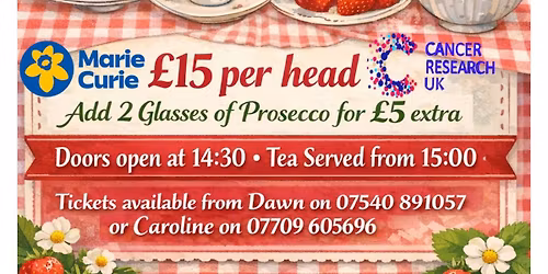 Afternoon Tea with Strawberries and Cream
