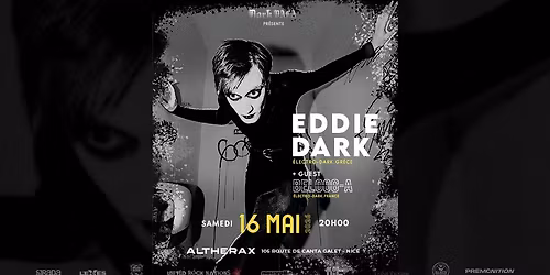EDDIE DARK + Beloog-A live, suivis d'une soir\u00e9e darkwave, \u00e9lectro-dark, goth, EBM...