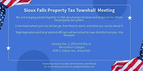 Sioux Falls Property Tax Townhall Meeting