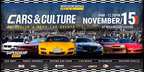 Cars & Culture Perth - 15th November - Wellington Square