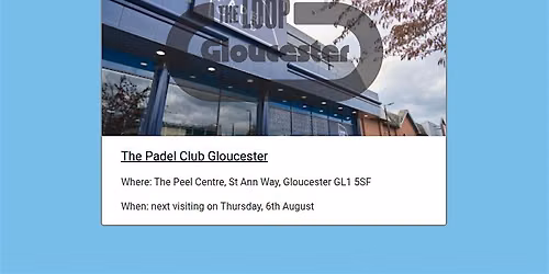 The Loop Networking: Gloucester at The Padel Club Gloucester