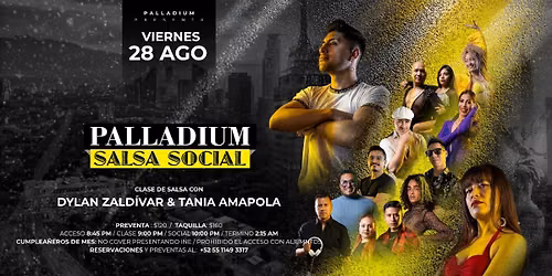 PALLADIUM SALSA SOCIAL- AGOSTO \u2b50