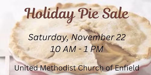 Holiday Pie Sale