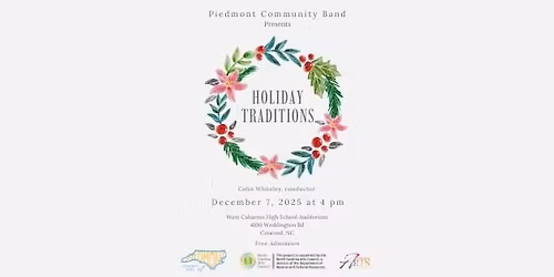 Holiday Traditions - Piedmont Community Band Concert