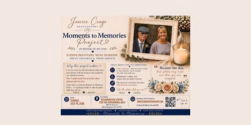 Moments to Memories: Complimentary Adult Children & Parent Photo Sessions