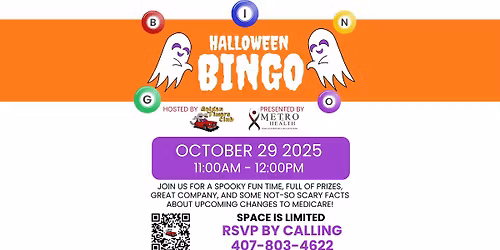 FREE BINGO for Seniors!!! with MetroHealth of East Orlando