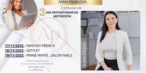 \u2b50\ufe0f3 DNI Z MISTRZYNI\u0104\u2b50\ufe0fFANTASY FRENCH, SZTYLET PINK&WHITE, SALON NAILS\u2b50\ufe0f