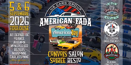 American Fada - Convoi & Soirée American Day Toulouse - 5 & 6 Sept. 2026 — Toulouse events MEETT