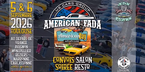 American Fada - Convoi & Soirée American Day Toulouse - 5 & 6 Sept. 2026