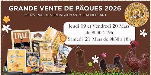 Grande vente de P\u00e2ques 2026 - Biscuiterie Eug\u00e8ne Blond