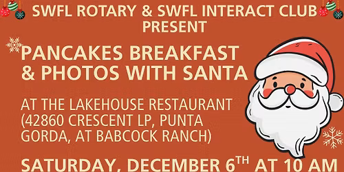 Pancakes Breakfast & Photos with Santa at the Lakehouse Restaurant